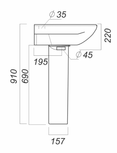 Пьедестал  САМАРСКИЙ SANITA