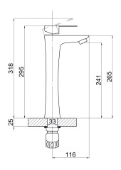 Смеситель для умывальника одноручный JAT1-В094