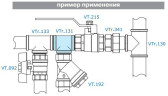 Тройник 1/2" Н-Н-Н латунь VTr.131