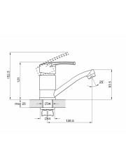 Смеситель для кухни одноручный 4G4-B181