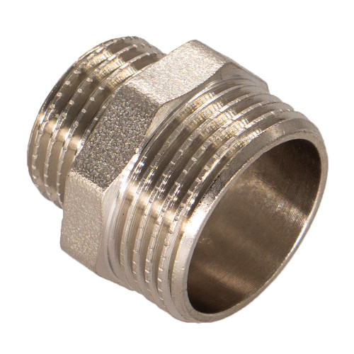 Ниппель переходной 1/2"-3/4" Н-Н латунь СТМ