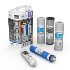 Комплект картриджей К-5 Аквабрайт Slim Line 10&quot; с мембраной Vontron