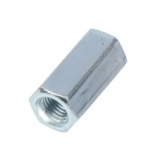 Гайка шестигранная удлиненная стальная оцинкованная М10х30 к.п. 5