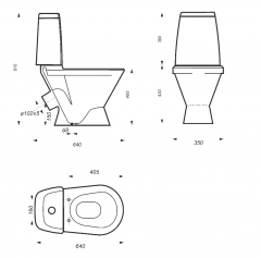 Унитаз-компакт САМАРСКИЙ Стандарт SANITA