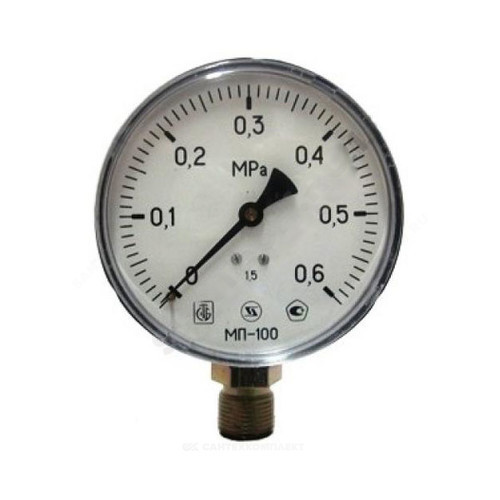 Манометр радиальный МП-100 ДК100мм 0-0,6 МПА М20Х1.5