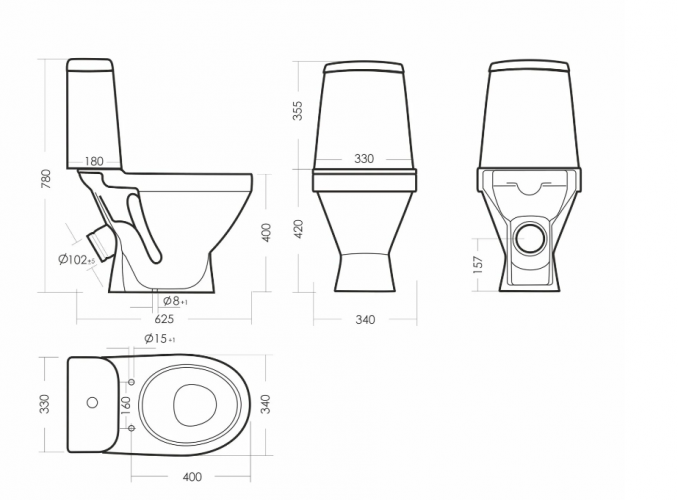 Унитаз-компакт ЛАДА Стандарт SANITA