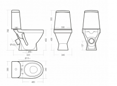 Унитаз-компакт ЛАДА Стандарт SANITA