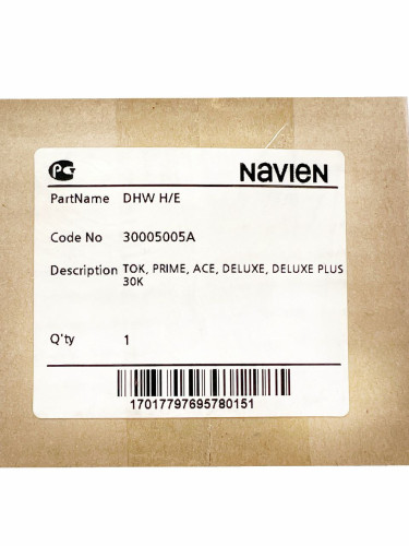 Теплообменник вторичный ГВС  Navien Deluxe, Ace 30K (30005005А)