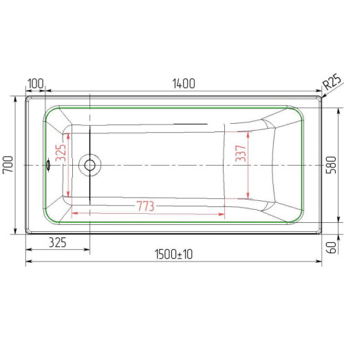 Ванна чугунная ОПТИМА L=1500 Новокузнецк