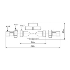 Счетчик холодной воды СВКМ-32 со штуцерами НОРМА