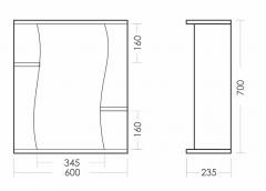 Зеркало ЛИРА SANITA