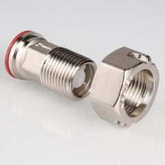 Полусгон с накидной гайкой 1/2&quot; с обратным клапаном латунь VTr.612