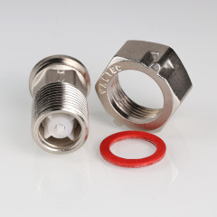 Полусгон с накидной гайкой 1/2&quot; с обратным клапаном латунь VTr.612