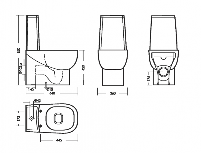 Унитаз-компакт INFINITY Comfort SANITA LUXE