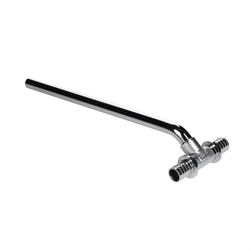 Тройник с хромированной латунной трубкой 20(2.8)х15х20(2.8) L 300 VTm.482