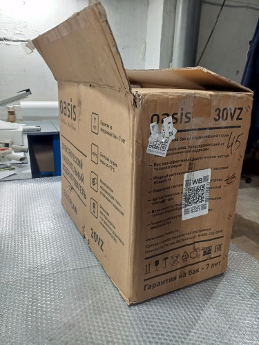 Водонагреватель электрический накопительный OASIS VZ-30 л (бак из нержавеющей стали) УЦЕНКА 100500