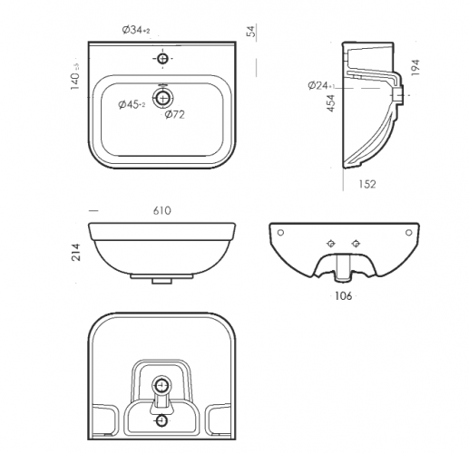 Умывальник(раковина) NEXT УП SANITA