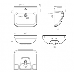 Умывальник(раковина) NEXT УП SANITA