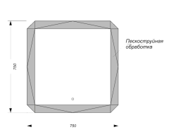 Зеркало ЛАЙН Led 750х750 SANITA LUXE