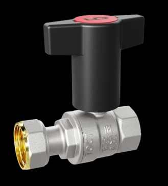 Кран шаровой латунный LD Pride 47.20.В-НкГк.Т для подключения котла