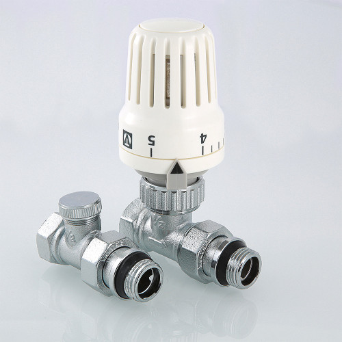 Комплект терморегулирующий прямой 1/2" В-Н VT.046