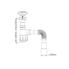Сифон для биде B105-5