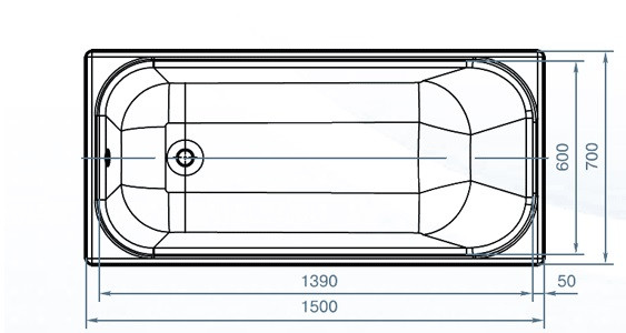 Ванна чугунная НОСТАЛЬЖИ L=1500 Новокузнецк