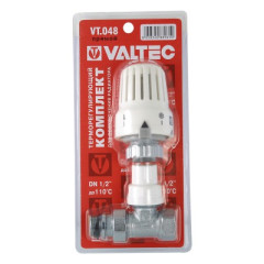 Комплект термостатический прямой 1/2" В-Н VT.048