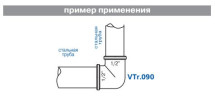 Угольник 6/4" В-В латунь VTr.090