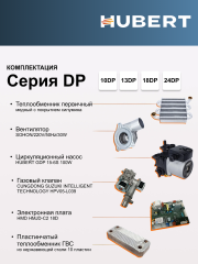 Котел газовый настенный HUBERT AGB 24 DP (Wi-Fi)