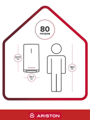Водонагреватель накопительный электрический ARISTON ABSE VLS PRO INOX PW 80