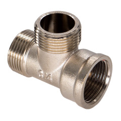 Тройник 1/2&quot; В-Н-Н латунь СТМ