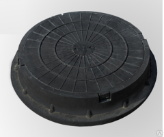 Люк полимерно-песчанный тип &quot;Л&quot; черный до 3 тонн