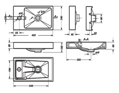 Умывальник FEST 40  мебельный SANITA LUXE