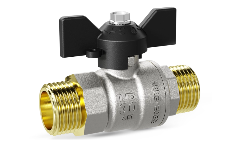 Кран шаровой латунный LD Pride 47.15 Ду15 Н-Н бабочка