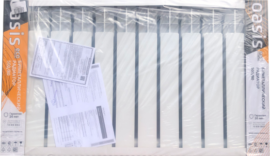 Радиатор биметаллический OASIS ECO 500/80/12 (1.83 кВт)