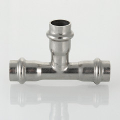 Тройник переходной из нержавеющей стали 18х15x18 пресс VTi.931