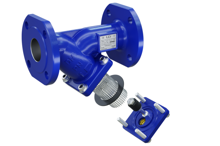 Фильтр магнитный фланцевый LD ФМФ У-образный чугунный DN 50 PN 16