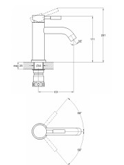 Смеситель для умывальника одноручный ZAP1-В090