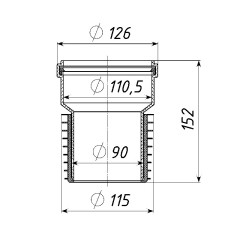 Переход ремонтный (восстановитель раструба)