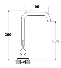 Смеситель для кухни одноручный ZAP4-B090
