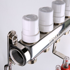 Блок коллекторный 8 выходов х 1.0&quot;х3/4&quot; В-В-ЕК с расходомерами нерж VTc.589