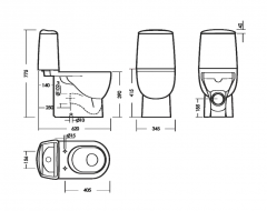 Унитаз-компакт BEST Sea Comfort SANITA LUXE