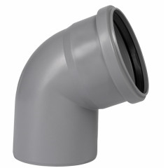 Отвод канализационный d40х45 СТАНДАРТ КОНТУР