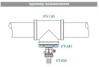 Футорка 3/4"-6/4" В-Н латунь VTr.581