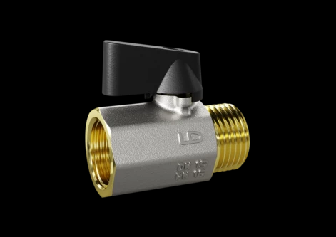 Кран шаровой латунный LD Pride 46.15.В-Н.Ф Ду15 Ру16 мини