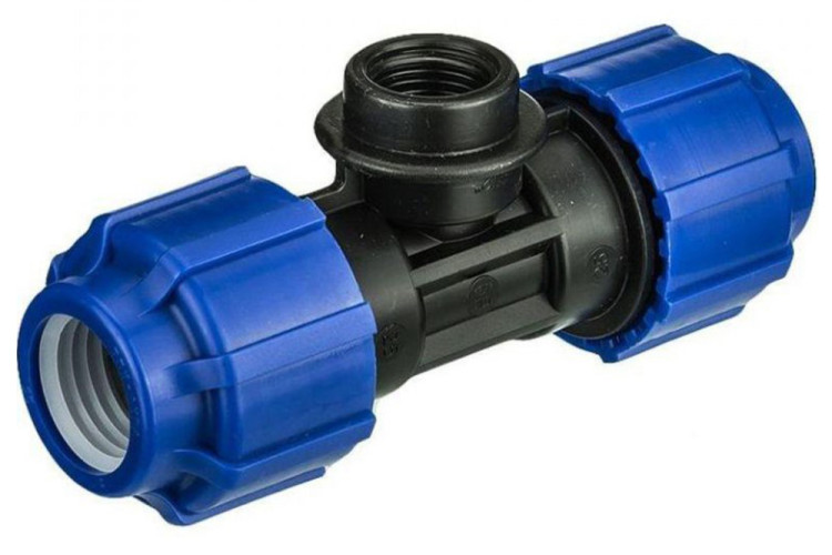 Тройник разъемный ВР ф50х1 1/2" ПЭ