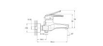 Смеситель для ванны одноручный с коротким изливом SITB3-A182