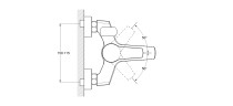 Смеситель для ванны одноручный с коротким изливом SITB3-A182
