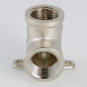 Угольник с креплением 1/2" В-В латунь VTr.751